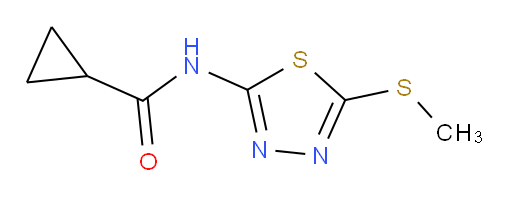 N-(5-(methylthio)-1,3,4-thiadiazol-2-yl)cyclopropanecarboxamide
