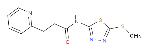 N-(5-(methylthio)-1,3,4-thiadiazol-2-yl)-3-(pyridin-2-yl)propanamide