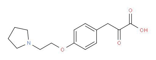 2-oxo-3-(4-(2-(pyrrolidin-1-yl)ethoxy)phenyl)propanoic acid