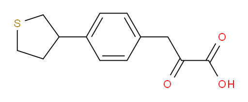 2-oxo-3-(4-(tetrahydrothiophen-3-yl)phenyl)propanoic acid