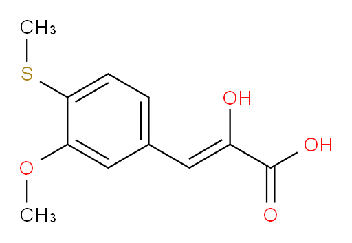 (Z)-2-hydroxy-3-(3-methoxy-4-(methylthio)phenyl)acrylic acid