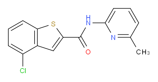 4-chloro-N-(6-methylpyridin-2-yl)benzo[b]thiophene-2-carboxamide