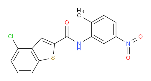 4-chloro-N-(2-methyl-5-nitrophenyl)benzo[b]thiophene-2-carboxamide