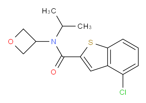 4-chloro-N-isopropyl-N-(oxetan-3-yl)benzo[b]thiophene-2-carboxamide