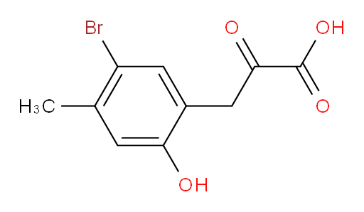 3-(5-bromo-2-hydroxy-4-methylphenyl)-2-oxopropanoic acid