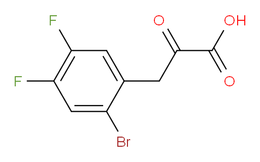 3-(2-bromo-4,5-difluorophenyl)-2-oxopropanoic acid