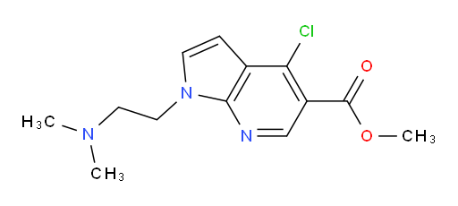 methyl 4-chloro-1-(2-(dimethylamino)ethyl)-1H-pyrrolo[2,3-b]pyridine-5-carboxylate