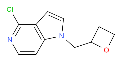 4-chloro-1-(oxetan-2-ylmethyl)-1H-pyrrolo[3,2-c]pyridine