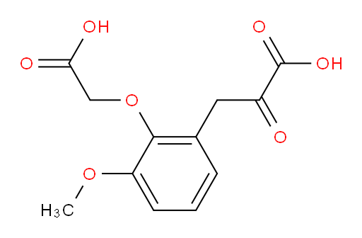 3-(2-(carboxymethoxy)-3-methoxyphenyl)-2-oxopropanoic acid