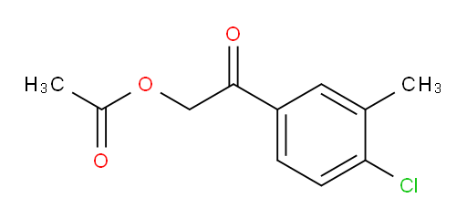 2-(4-chloro-3-methylphenyl)-2-oxoethyl acetate
