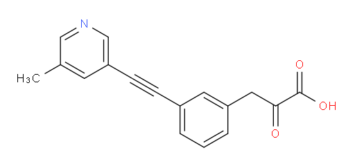 3-(3-((5-methylpyridin-3-yl)ethynyl)phenyl)-2-oxopropanoic acid