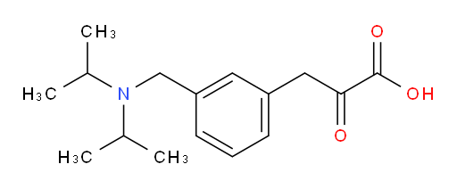 3-(3-((diisopropylamino)methyl)phenyl)-2-oxopropanoic acid