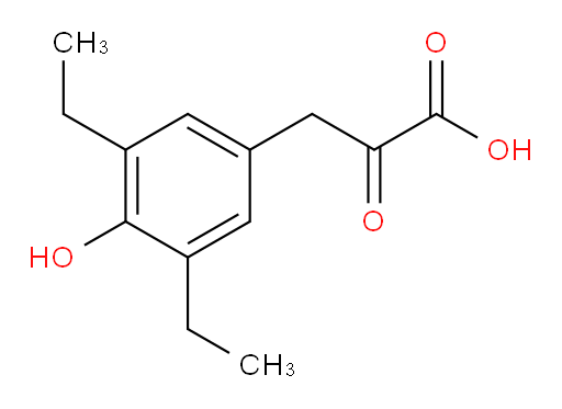 3-(3,5-diethyl-4-hydroxyphenyl)-2-oxopropanoic acid