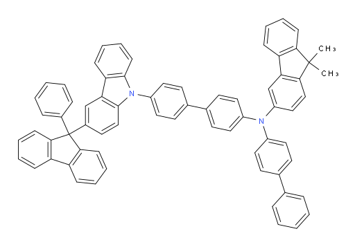 N-([1,1'-biphenyl]-4-yl)-9,9-dimethyl-N-(4'-(3-(9-phenyl-9H-fluoren-9-yl)-9H-carbazol-9-yl)-[1,1'-biphenyl]-4-yl)-9H-fluoren-3-amine