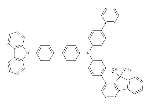 N-([1,1'-biphenyl]-4-yl)-4'-(9H-carbazol-9-yl)-N-(4-(9,9-dimethyl-9H-fluoren-1-yl)phenyl)-[1,1'-biphenyl]-4-amine