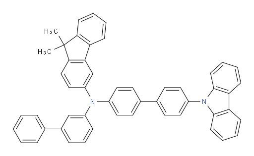 N-(4'-(9H-carbazol-9-yl)-[1,1'-biphenyl]-4-yl)-N-([1,1'-biphenyl]-3-yl)-9,9-dimethyl-9H-fluoren-3-amine