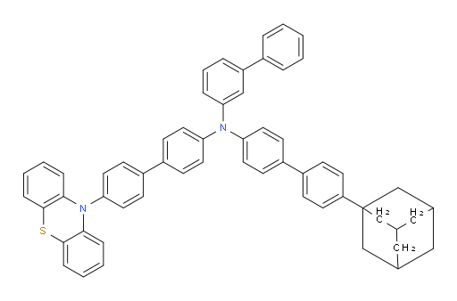 N-(4'-(10H-phenothiazin-10-yl)-[1,1'-biphenyl]-4-yl)-N-(4'-(adamantan-1-yl)-[1,1'-biphenyl]-4-yl)-[1,1'-biphenyl]-3-amine