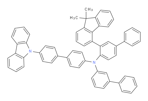 N-(4'-(9H-carbazol-9-yl)-[1,1'-biphenyl]-4-yl)-N-(3-(9,9-dimethyl-9H-fluoren-4-yl)-[1,1'-biphenyl]-4-yl)-[1,1'-biphenyl]-3-amine