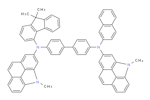 N4-(9,9-dimethyl-9H-fluoren-4-yl)-N4,N4'-bis(4-methyl-4H-benzo[def]carbazol-2-yl)-N4'-(naphthalen-2-yl)-[1,1'-biphenyl]-4,4'-diamine