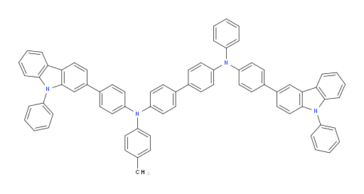 N4-phenyl-N4'-(4-(9-phenyl-9H-carbazol-2-yl)phenyl)-N4-(4-(9-phenyl-9H-carbazol-3-yl)phenyl)-N4'-(p-tolyl)-[1,1'-biphenyl]-4,4'-diamine