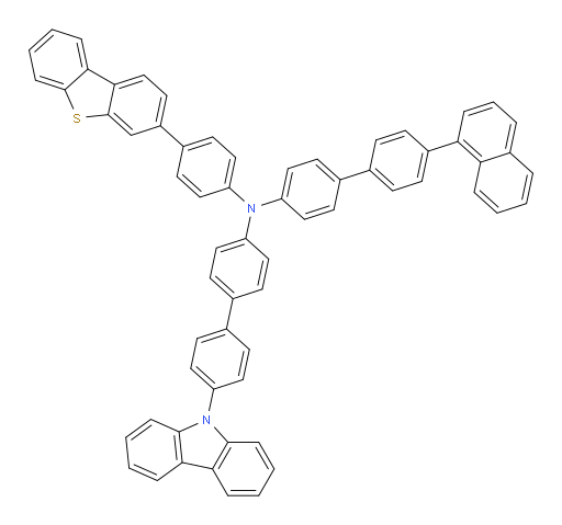 N-(4'-(9H-carbazol-9-yl)-[1,1'-biphenyl]-4-yl)-N-(4-(dibenzo[b,d]thiophen-3-yl)phenyl)-4'-(naphthalen-1-yl)-[1,1'-biphenyl]-4-amine