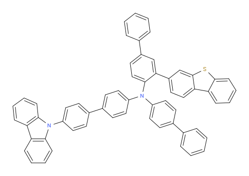 N-(4'-(9H-carbazol-9-yl)-[1,1'-biphenyl]-4-yl)-N-([1,1'-biphenyl]-4-yl)-3-(dibenzo[b,d]thiophen-3-yl)-[1,1'-biphenyl]-4-amine