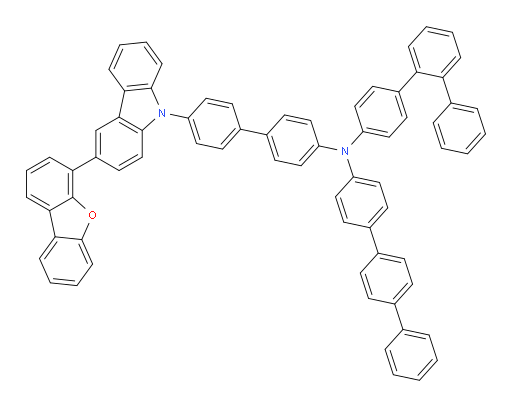 N-([1,1':4',1''-terphenyl]-4-yl)-N-(4'-(3-(dibenzo[b,d]furan-4-yl)-9H-carbazol-9-yl)-[1,1'-biphenyl]-4-yl)-[1,1':2',1''-terphenyl]-4-amine