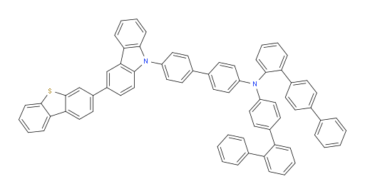 N-([1,1':4',1''-terphenyl]-2-yl)-N-(4'-(3-(dibenzo[b,d]thiophen-3-yl)-9H-carbazol-9-yl)-[1,1'-biphenyl]-4-yl)-[1,1':2',1''-terphenyl]-4-amine