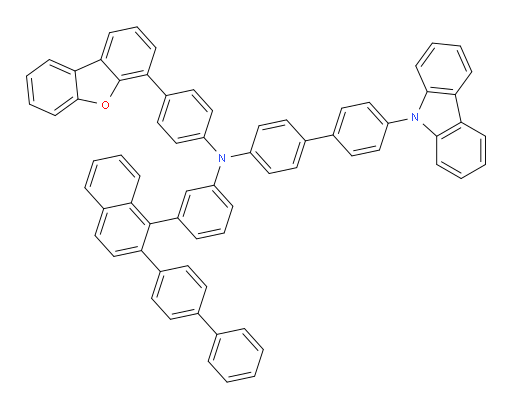 N-(3-(2-([1,1'-biphenyl]-4-yl)naphthalen-1-yl)phenyl)-4'-(9H-carbazol-9-yl)-N-(4-(dibenzo[b,d]furan-4-yl)phenyl)-[1,1'-biphenyl]-4-amine