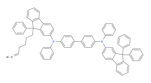 N4-(9,9-diphenyl-9H-fluoren-2-yl)-N4'-(9-(hex-5-en-1-yl)-9-phenyl-9H-fluoren-2-yl)-N4,N4'-diphenyl-[1,1'-biphenyl]-4,4'-diamine