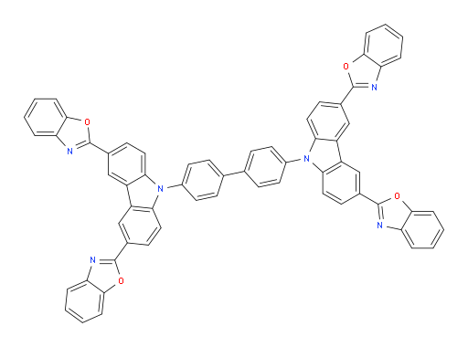 4,4'-bis(3,6-bis(benzo[d]oxazol-2-yl)-9H-carbazol-9-yl)-1,1'-biphenyl