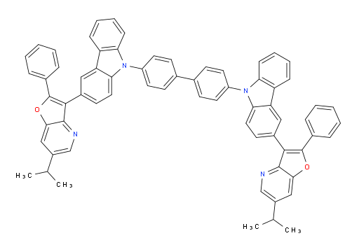 4,4'-bis(3-(6-isopropyl-2-phenylfuro[3,2-b]pyridin-3-yl)-9H-carbazol-9-yl)-1,1'-biphenyl