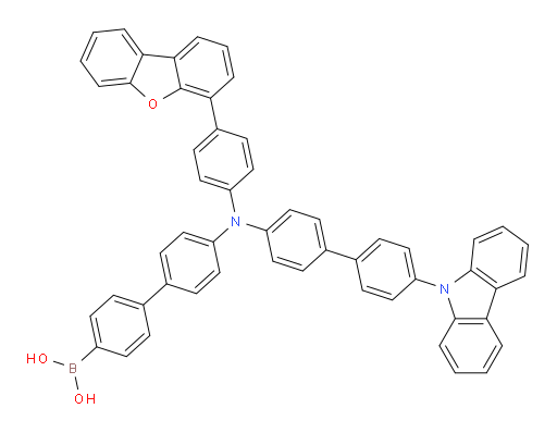 (4'-((4'-(9H-carbazol-9-yl)-[1,1'-biphenyl]-4-yl)(4-(dibenzo[b,d]furan-4-yl)phenyl)amino)-[1,1'-biphenyl]-4-yl)boronic acid