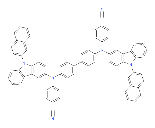 4,4'-([1,1'-biphenyl]-4,4'-diylbis((9-(naphthalen-2-yl)-9H-carbazol-3-yl)azanediyl))dibenzonitrile
