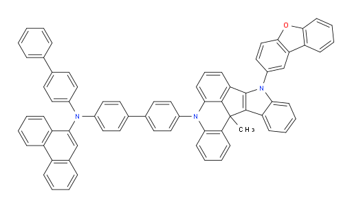 N-([1,1'-biphenyl]-4-yl)-N-(4'-(9-(dibenzo[b,d]furan-2-yl)-13c-methyl-9,13c-dihydro-5H-indolo[3',2':4,5]cyclopenta[1,2,3-kl]acridin-5-yl)-[1,1'-biphenyl]-4-yl)phenanthren-9-amine