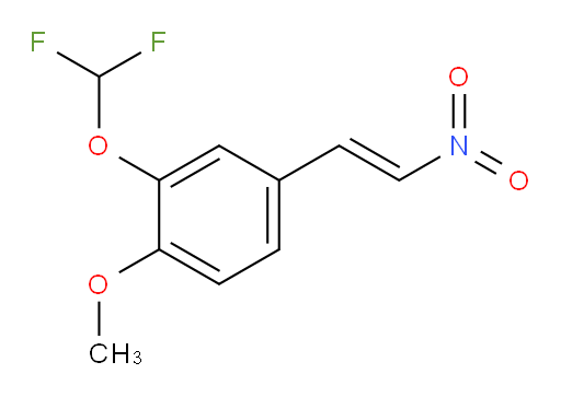 (E)-2-(difluoromethoxy)-1-methoxy-4-(2-nitrovinyl)benzene