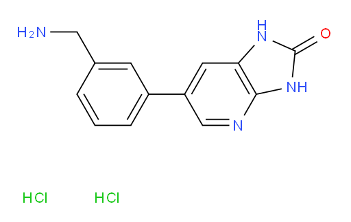 6-[3-(aminomethyl)phenyl]-1H,2H,3H-imidazo[4,5-b]pyridin-2-one dihydrochloride