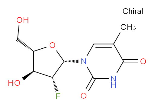 1-[(2S,3R,4S,5S)-3-fluoro-4-hydroxy-5-(hydroxymethyl)oxolan-2-yl]-5-methyl-1,2,3,4-tetrahydropyrimidine-2,4-dione