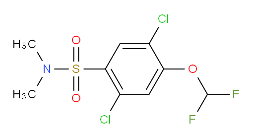 2,5-dichloro-4-(difluoromethoxy)-N,N-dimethylbenzene-1-sulfonamide
