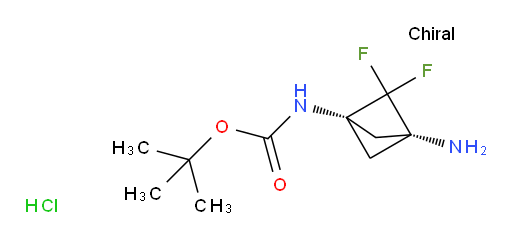 tert-butyl N-[(1s,3s)-3-amino-2,2-difluorobicyclo[1.1.1]pentan-1-yl]carbamate hydrochloride