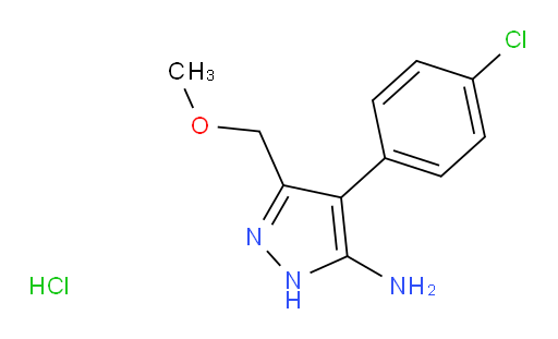 4-(4-chlorophenyl)-3-(methoxymethyl)-1H-pyrazol-5-amine hydrochloride