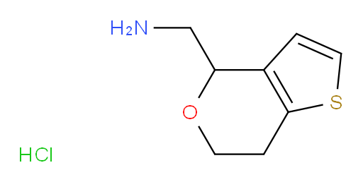 {4H,6H,7H-thieno[3,2-c]pyran-4-yl}methanamine hydrochloride