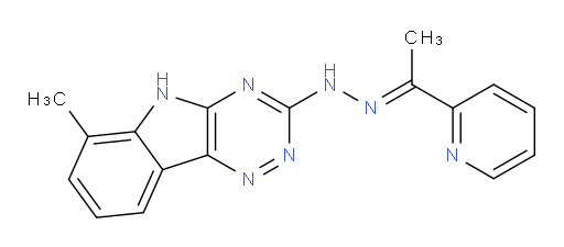 2-[1-(2-{6-methyl-5H-[1,2,4]triazino[5,6-b]indol-3-yl}hydrazin-1-ylidene)ethyl]pyridine
