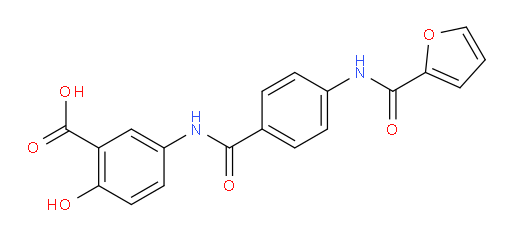 5-[4-(furan-2-amido)benzamido]-2-hydroxybenzoic acid