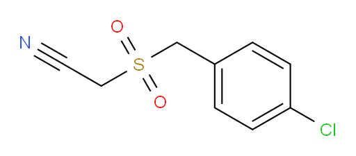 2-[(4-chlorophenyl)methanesulfonyl]acetonitrile