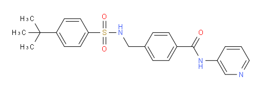4-[(4-tert-butylbenzenesulfonamido)methyl]-N-(pyridin-3-yl)benzamide