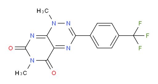 1,6-dimethyl-3-[4-(trifluoromethyl)phenyl]-1H,5H,6H,7H-pyrimido[5,4-e][1,2,4]triazine-5,7-dione