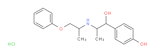 4-{1-hydroxy-2-[(1-phenoxypropan-2-yl)amino]propyl}phenol hydrochloride