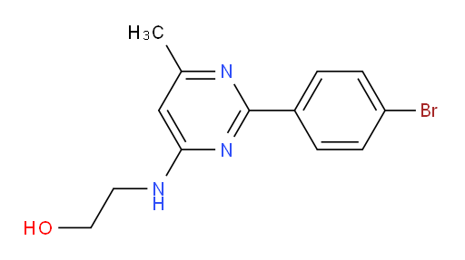 2-{[2-(4-bromophenyl)-6-methylpyrimidin-4-yl]amino}ethan-1-ol