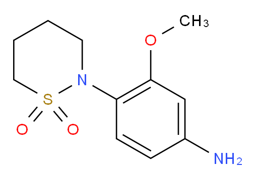 2-(4-amino-2-methoxyphenyl)-1lambda6,2-thiazinane-1,1-dione